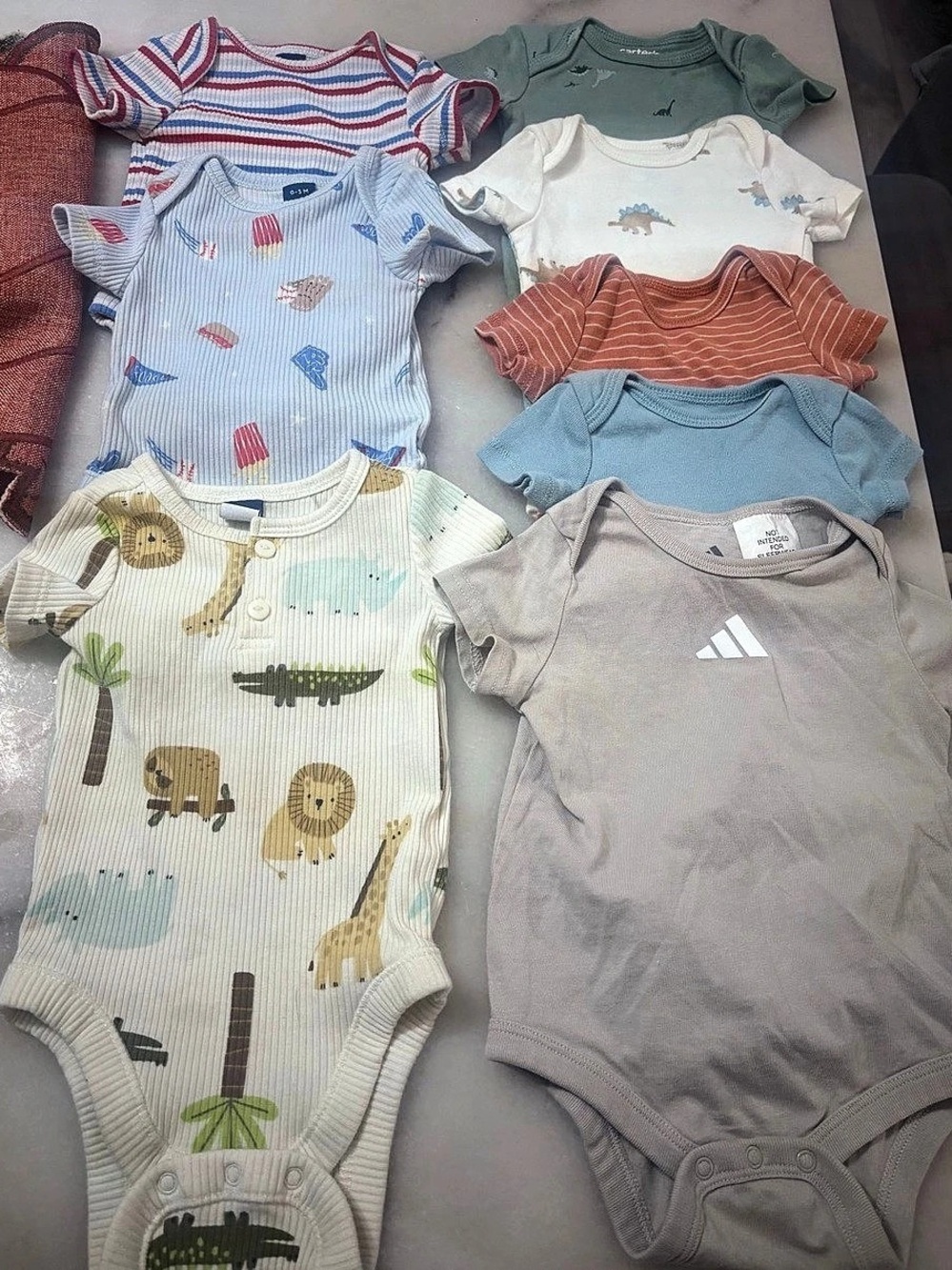Baby bodysuit bundle - asst prints and sizes